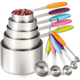 Steel Measuring Cups & Spoons Set