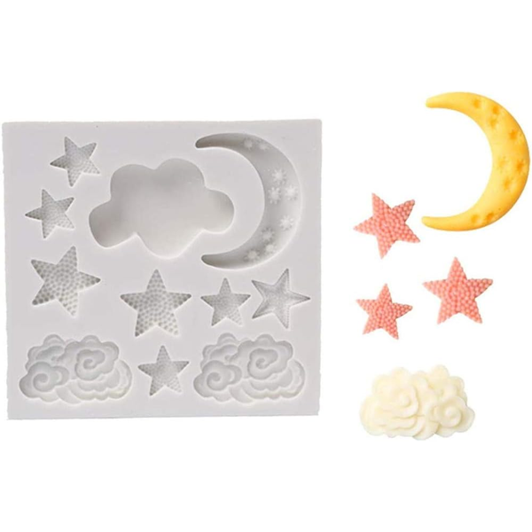 Moon Star Cloud Silicone Mold