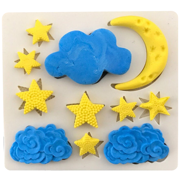 Moon Star Cloud Silicone Mold –