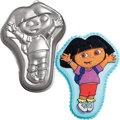 Silver Cartoon Cake Mold - Dora