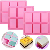 Square Silicone Cake Mold 6 Cavity