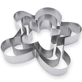 Gingerbread Man Cake Baking Tool Stainless Steel 3Pcs Set