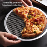 Pizza Mesh Plate Aluminum 14 Inch