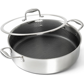 3-PLY Honeycomb Stainless Steel Short Casserole Pot