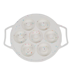 Silicone Donut Baking 7 Cavities Round Tray With Handles
