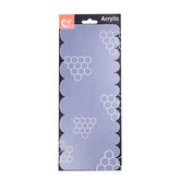 Acrylic Double Sided, Cake Decorating Comb