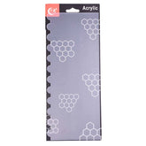 Acrylic Double Sided Cake Decorating Comb