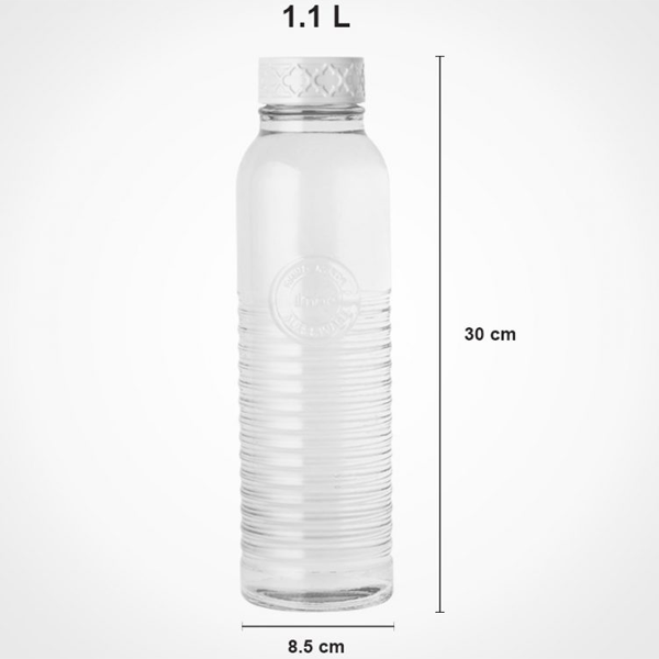 Limon Glass Water Bottle 1.1 Ltr