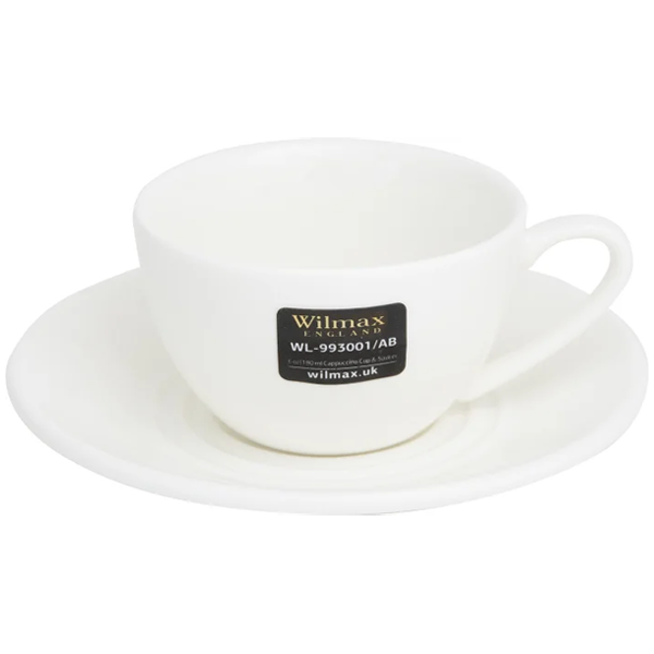 Wilmax Porcelain Cappuccino Cup & Saucer Set