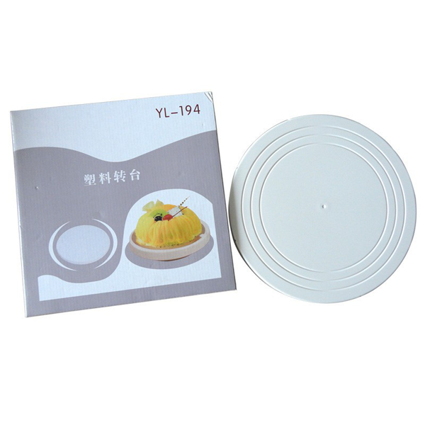 Turn Table White Flat - bakeware bake house kitchenware bakers supplies baking