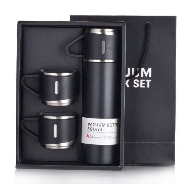 3 in 1 Vaccum Insulated Thermo Flask Set