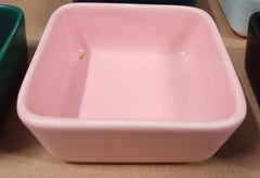 Porcelain Square Sauce Dipping Dishes 6 Pcs