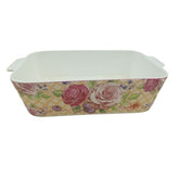 Porcelain Baking & Serving Dish Floral 2Pcs