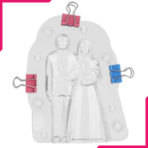 Acrylic Chocolate Bride & Groom Mold - bakeware bake house kitchenware bakers supplies baking