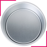 Cake Pan Silver Removable Lid 7in x 2.5in - bakeware bake house kitchenware bakers supplies baking