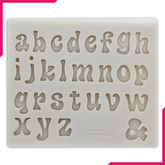 Silicone Fondant Mold Small Alphabets - bakeware bake house kitchenware bakers supplies baking