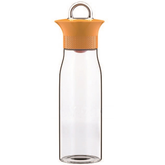 Brilliant Glassware Carafe Bottle Orange - bakeware bake house kitchenware bakers supplies baking