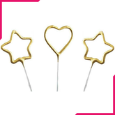 Birthday Candles Stars & Heart - bakeware bake house kitchenware bakers supplies baking
