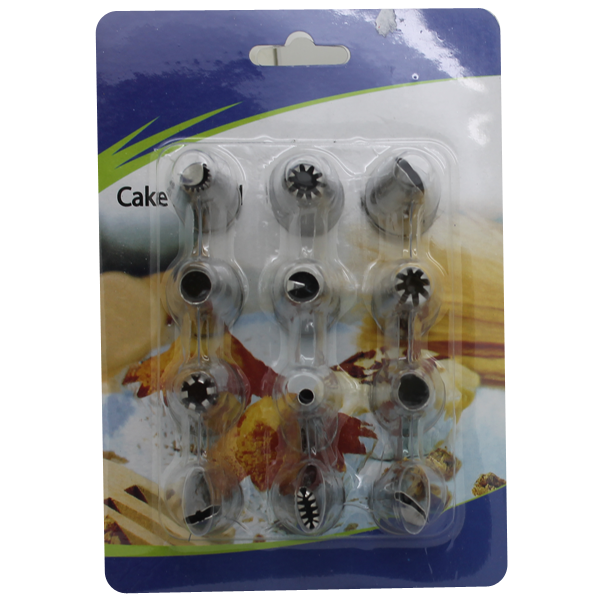 Decorating Tip Set 12 Pcs - bakeware bake house kitchenware bakers supplies baking
