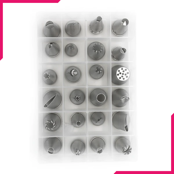 Decorating Tips/Nozzle Set 24 Pcs - bakeware bake house kitchenware bakers supplies baking