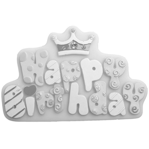 Happy Birthday Silicone Mold - bakeware bake house kitchenware bakers supplies baking