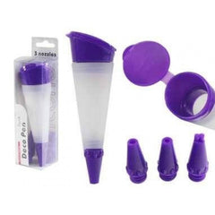 Decorating Pen with 3 Nozzle/tips - bakeware bake house kitchenware bakers supplies baking