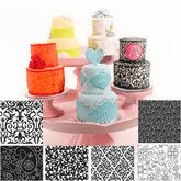 Floral Texture Sheet - bakeware bake house kitchenware bakers supplies baking
