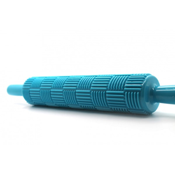 Fondant Rolling Pin Textured Check - bakeware bake house kitchenware bakers supplies baking