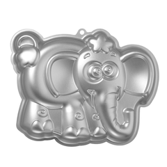 Silver Cartoon Elephant Cake Mold - bakeware bake house kitchenware bakers supplies baking