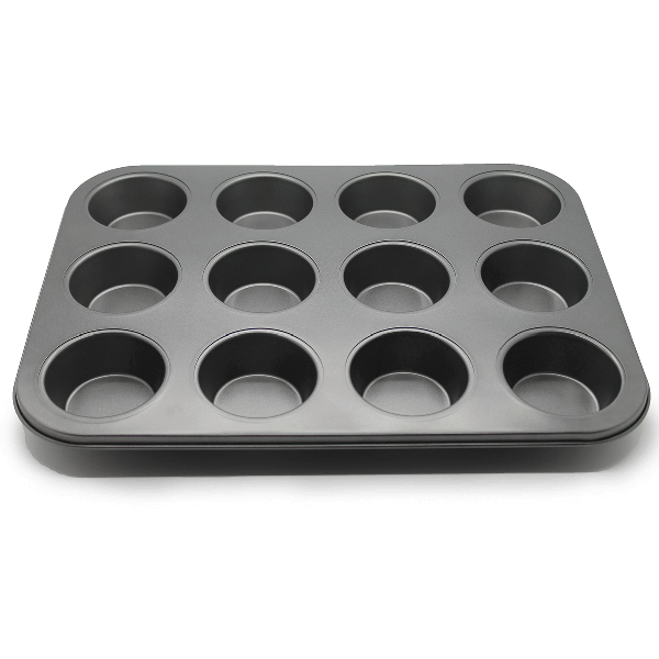 Muffin Tray 12 Muffins (Plain) - bakeware bake house kitchenware bakers supplies baking