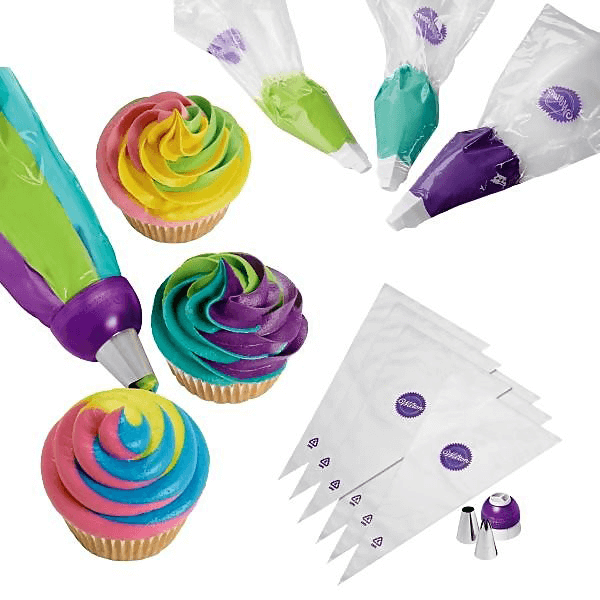 Wilton ColorSwirl 3-Color Coupler Deco Kit - bakeware bake house kitchenware bakers supplies baking