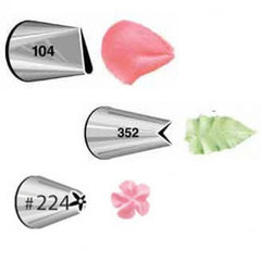 Wilton Petal #104/Leaf #352/Flower #224 Tip - bakeware bake house kitchenware bakers supplies baking
