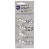 Wilton Writing Tip Set - 4pcs - bakeware bake house kitchenware bakers supplies baking