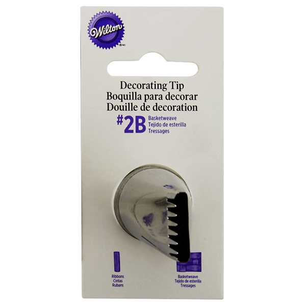 Wilton Basketweave Large Tip #2B Carded - bakeware bake house kitchenware bakers supplies baking