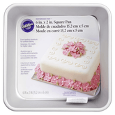 Wilton Performance Pans Square Pan 6" x 2" - bakeware bake house kitchenware bakers supplies baking