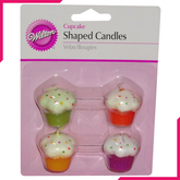 Cupcake Candle Set - 4pcs - bakeware bake house kitchenware bakers supplies baking