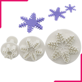 Mini Plunger Cutter Snow Flake - bakeware bake house kitchenware bakers supplies baking