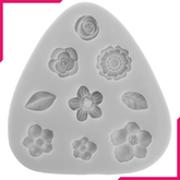 Flower and Leaves Silicone Mold - bakeware bake house kitchenware bakers supplies baking