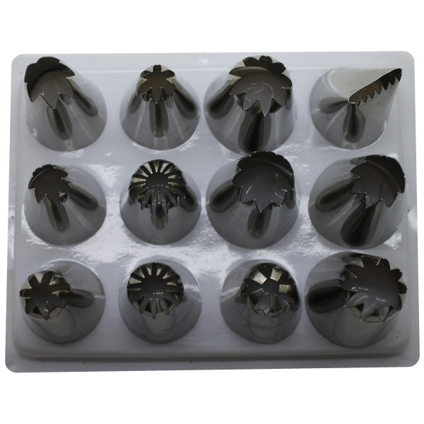 Extra Large Nozzle/tip Set - 12pcs - bakeware bake house kitchenware bakers supplies baking