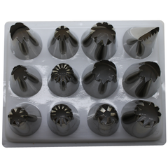 Extra Large Nozzle/tip Set - 12pcs - bakeware bake house kitchenware bakers supplies baking