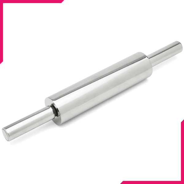 Steel Rolling Pin - bakeware bake house kitchenware bakers supplies baking