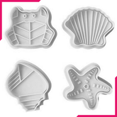 Sea Shell Starfish Frog Plunger Cutter - bakeware bake house kitchenware bakers supplies baking