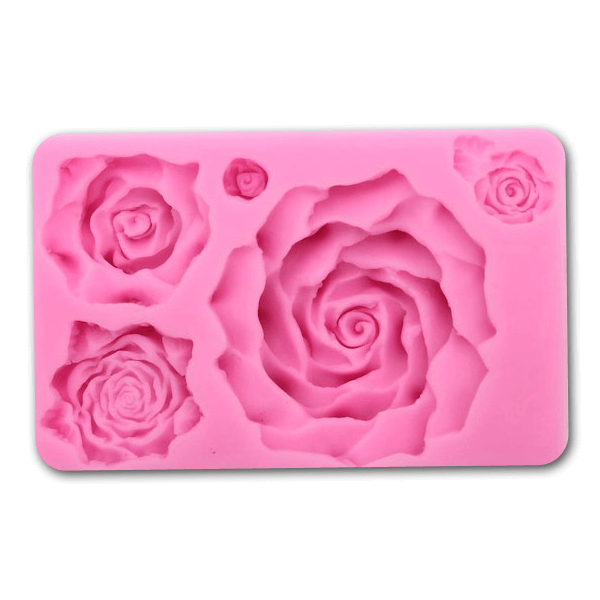 Pink Mould Large Roses - bakeware bake house kitchenware bakers supplies baking
