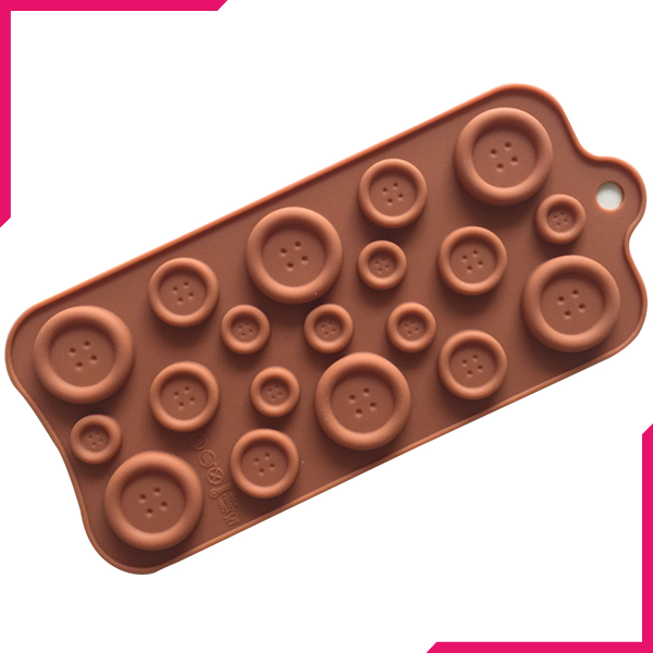 Button Shaped Silicone Mould - bakeware bake house kitchenware bakers supplies baking