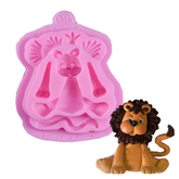 3D Silicone Baby Lion Fondant Mould - bakeware bake house kitchenware bakers supplies baking
