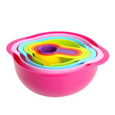 Sweet Color Mixing Bowl 10Pcs Set - bakeware bake house kitchenware bakers supplies baking