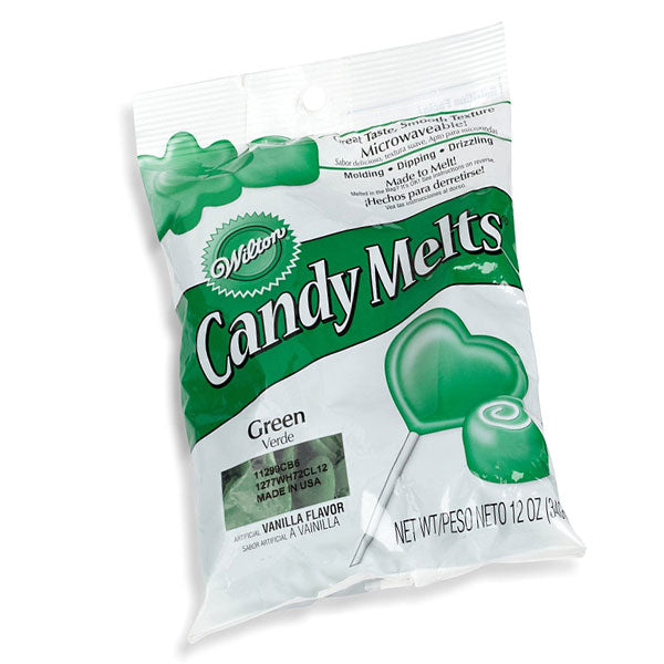 Wilton Green Candy Melts 340gms - bakeware bake house kitchenware bakers supplies baking