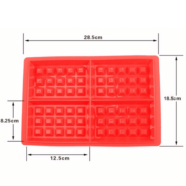 Fancy Waffle Silicone Mold - bakeware bake house kitchenware bakers supplies baking