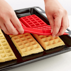 Fancy Waffle Silicone Mold - bakeware bake house kitchenware bakers supplies baking