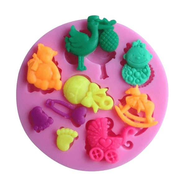 Silicone Mould Baby Girl Items - bakeware bake house kitchenware bakers supplies baking